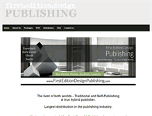 Tablet Screenshot of firsteditiondesignpublishing.com
